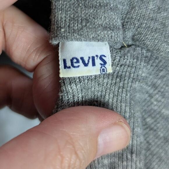 Vintage USA Olympics Sweatshirt Mens Large Gray Levi's Crewneck Made USA 80s - Picture 10 of 11